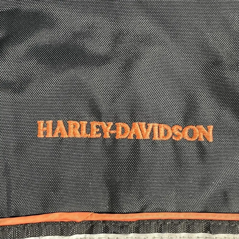 Vintage Harley Davidson Bomber Jacket Men 70s XL Black USA Motorcycle Riding AMG